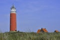 Red lighthouse Texel Royalty Free Stock Photo