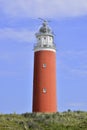Red lighthouse Texel Royalty Free Stock Photo