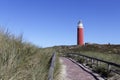 The Red Lighthouse of Texel Nationalpark De Cocksdorp Netherlands Royalty Free Stock Photo