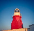 Red lighthouse in Twillingate Newfoundland Royalty Free Stock Photo