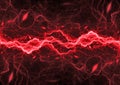 Red lightning abstract