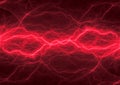 Red lightning and plasma background, energy and electrical background