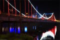 Red Lights Jiangqun Bridge Fushun Liaoning China