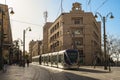 Red Line of Jerusalem Light Rail Royalty Free Stock Photo