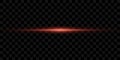 Red line of light. Magic glow, particles of light, sparks. Luminous line Royalty Free Stock Photo