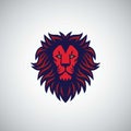Red Lion Logo Template Royalty Free Stock Photo