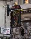 Red Lion Pub on Parliament Street in London, UK Royalty Free Stock Photo