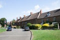 The Red Lion pub and surrounding houses in Adderbury, Oxfordshire, UK Royalty Free Stock Photo