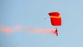 The Red Lions parachuting during NDP 2012