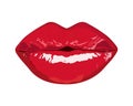 Red lips Royalty Free Stock Photo