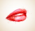 Red lips Royalty Free Stock Photo