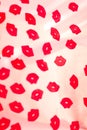 Red lips lipstick abstract Royalty Free Stock Photo