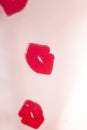 Red lips lipstick abstract Royalty Free Stock Photo