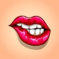 Red lips Royalty Free Stock Photo