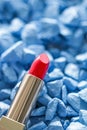 Red lipstick closeup, luxury make-up and beauty cosmetic