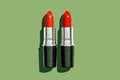 Red Lipstick Duo Royalty Free Stock Photo