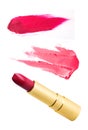 Red lipstick isolated on white Royalty Free Stock Photo