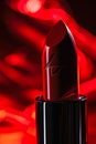 Red lipstick with the letter K on it Royalty Free Stock Photo