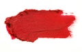 Lipstick smudge isolated