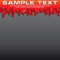 Red Liquid, Dribble Paint Banner Royalty Free Stock Photo