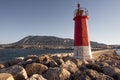 Red little lighthouse 1 Royalty Free Stock Photo