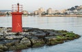 Red little lighthouse 5 Royalty Free Stock Photo