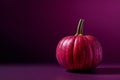 dark red pumpkin on a magenta background