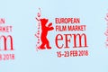 Red logo of the EFM European Film Market 2018