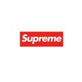 Red logo for supreme brand limited editions