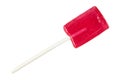 Red lollipop isolated on white background Royalty Free Stock Photo
