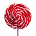 Red lollipop on white background Royalty Free Stock Photo