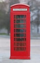 Red London phone booth Royalty Free Stock Photo