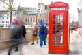 Red London phone box Royalty Free Stock Photo