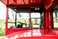 Red London Routemaster bus. No 14