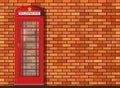 Red London telephone box Royalty Free Stock Photo