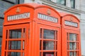 Red London Telephone boxes Royalty Free Stock Photo