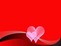 Red love background