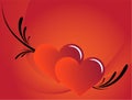 Red love background