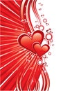 Red love greeting cards