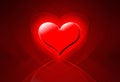 Red love heart background Royalty Free Stock Photo