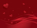 Red love heart background Royalty Free Stock Photo