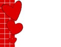 Red love heart background Royalty Free Stock Photo