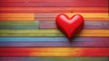 Rainbow Love Heart Background Royalty Free Stock Photo