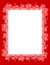 Red Love Hearts Frame Border