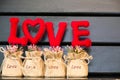 red love letters background Royalty Free Stock Photo