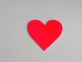 Red LOVE one Valentine symbol heart