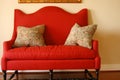 Red Loveseat Royalty Free Stock Photo