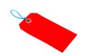 Red Luggage Tag Royalty Free Stock Photo