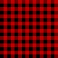 Red lumberjack. Black-red lumberjack. Seamless pattern for plaid. Background for flannel, shirt and cloth. Buffalo texture. Royalty Free Stock Photo