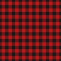 Red lumberjack pattern.